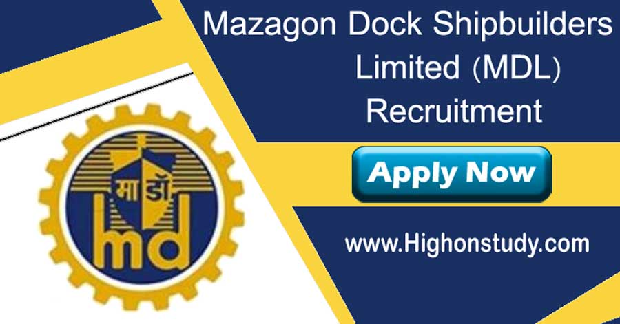 Mazagon Dock Recruitment 2020