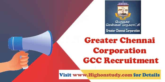 Greater Chennai Corporation Jobs