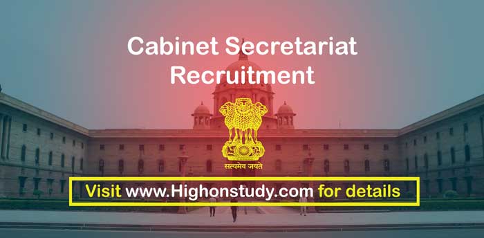 Cabinet Secretariat Jobs 2020: Apply for 12 Field Assistant Vacancy, 12th Based Recruitment - Highonstudy