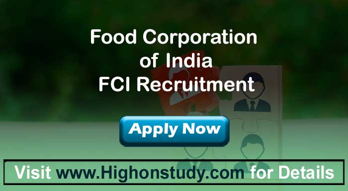 FCI Recruitment 2021