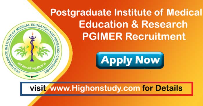Postgraduate Institute of Medical Education & Research Jobs