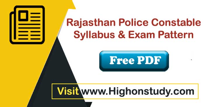 police constable Syllabus