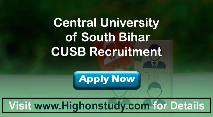 Central University of South Bihar jobs