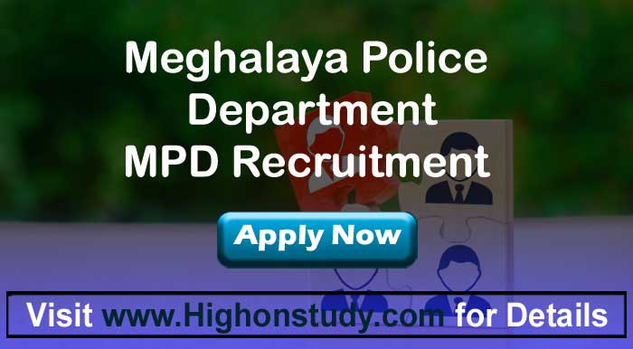 Meghalaya Police Department jobs