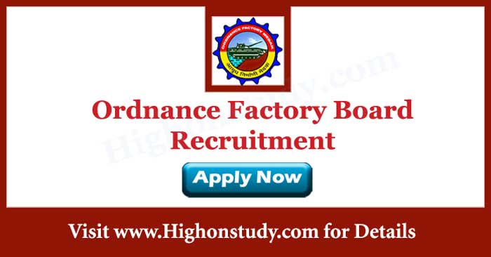 Ordnance Factory Board jobs