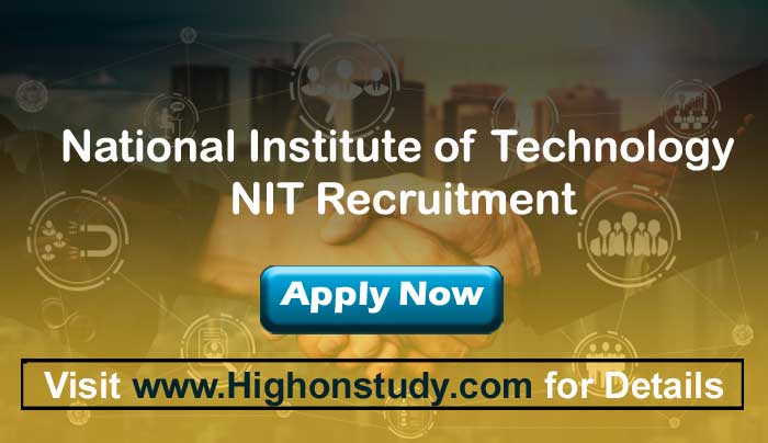 NIT Recruitment 2021