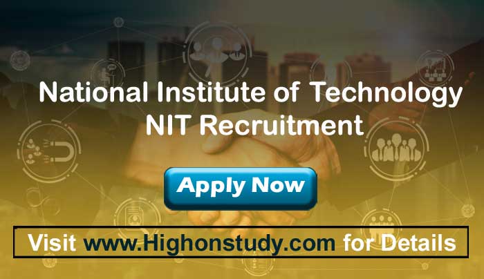 NIT Jamshedpur Recruitment 2021