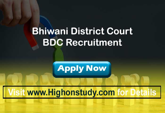 Bhiwani District Court jobs