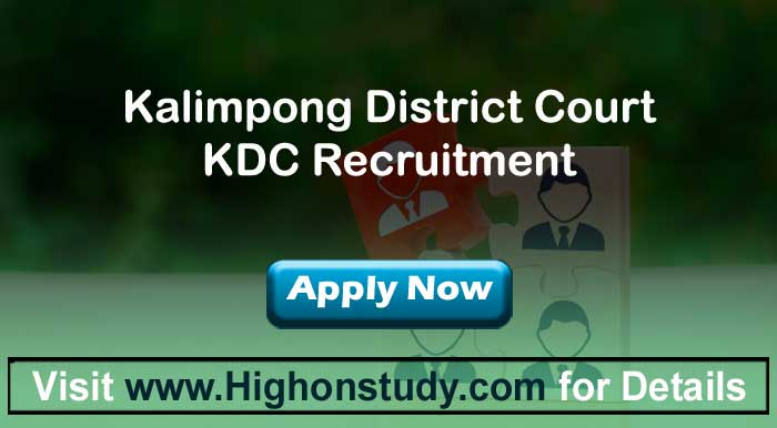 Kalimpong District Court jobs