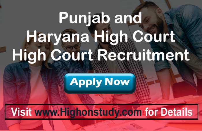 Punjab and Haryana High Court jobs