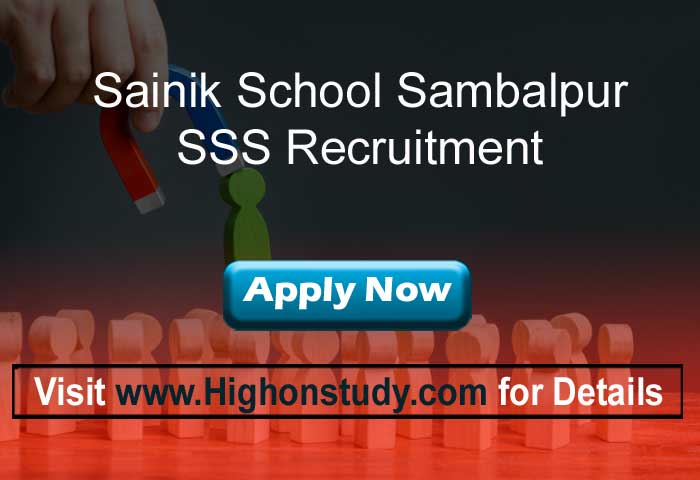 Sainik School Sambalpur jobs
