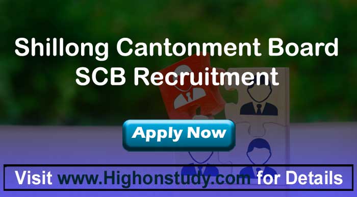 Shillong Cantonment Board jobs