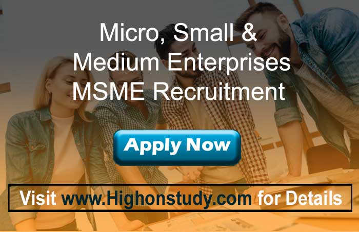 MSME Recruitment 2020
