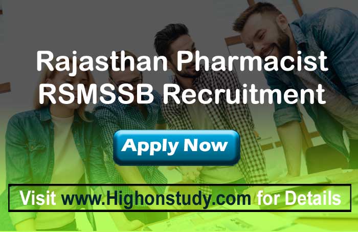 rsmssb pharmacist jobs