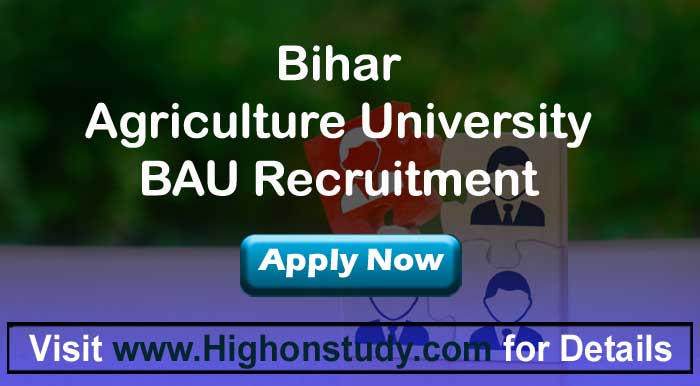 Bihar Agriculture University jobs
