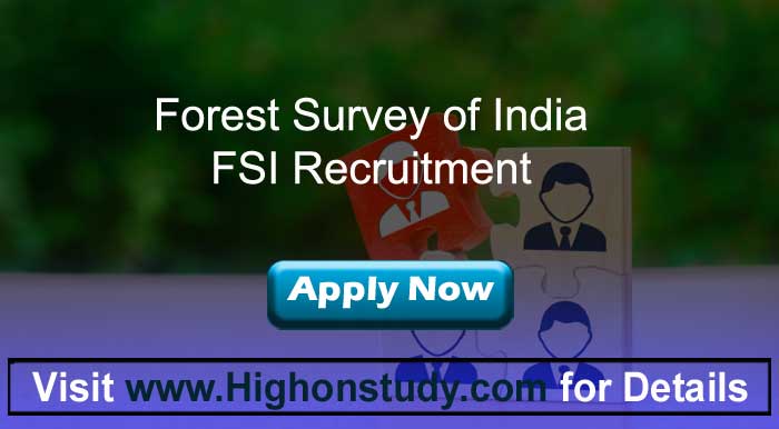 FSI Recruitment 2020, 38 Technical & Project Associate Posts | Pay Scale | Age Limit - Highonstudy