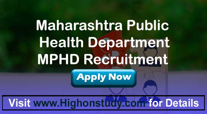 MPHD Recruitment 2020, 117 Specialist Group A Posts | Form Fees | PDF - Highonstudy