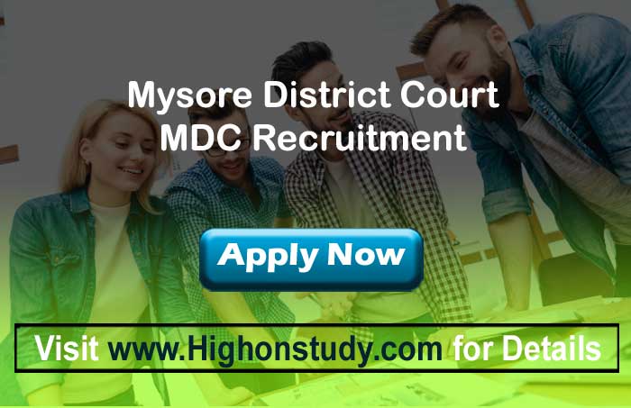 Mysore District Court Recruitment 2020, Press Notice for 79 Typist & Peon Posts - Highonstudy