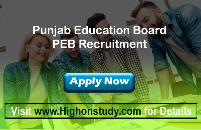 PEB Recruitment 2020