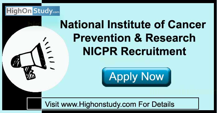NICPR Recruitment 2020