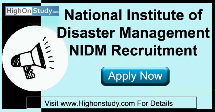 NIDM Recruitment 2020