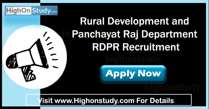 RDPR Karnataka Recruitment 2021